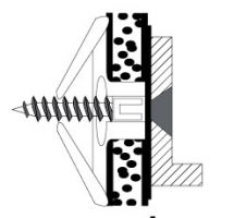 10 Stk. Spreizdübel/ Hohlraumdübel 10mm m. Schraube