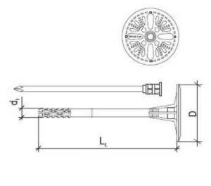 200 Stk. Dämmstoffhalter V-STS 10 x 140mm