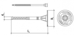 100 Stk. Dämmstoffhalter  Type H-STS 10 x 300 mm