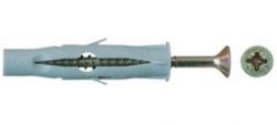 50 Stk. Universal-Qualitätsdübel 8 x 50mm mit Schraube 4,5x60mm