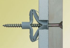 50 Stk. Universal-Qualitätsdübel 8 x 50mm mit Schraube 4,5x60mm