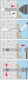 10 Stk. Bolzenanker B A4 Edelstahl M10 x 95mm