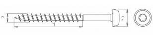 100 Stk. Universalschrauben m. Pan-Head 4.5 x 50mm