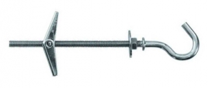 10 Stk. Federklappdübel M5 x 75mm mit Rundhaken