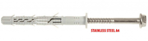 5 Stk. Rahmendübel mit Sechskantschraube KPS-FAST K Edelstahl A4 10 x 260mm