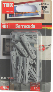12 Stk. Spreizdübel Barracuda 8 x 40mm
