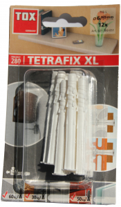 12 Stk. Allzweckdübel Tetrafix XL 6/65