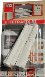 6 Stk. Allzweckdübel Tetrafix XL 8/80