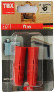 2 Stk. Porenbetondübel Ytox 12 x 60mm