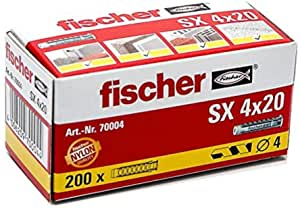 200 Stk. Fischer Spreizdübel SX 4 x 20