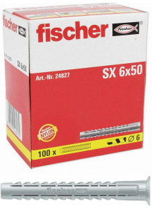 100 Stk. Fischer Spreizdübel Langversion SX 6 x 50