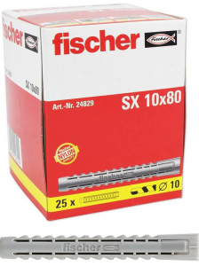 25 Stk. Fischer Spreizdübel Langversion SX 10 x 80