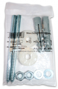 25 x TOX Waschtisch-Befestigung - Gewerbepackung für Installateure