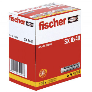 500 Stk. Fischer Spreizdübel SX 8 x 40 (Gewerbepackung)