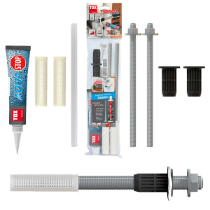 1 Stk. Montage-Befestigungsset THERMO PROOF Plus A4-Edelstahl M16 x 400mm mit Aqua-Stop