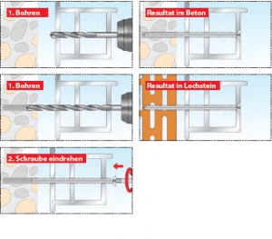 10 Stk. Rahmenschrauben TOX Window Pro 7,5 x 202mm