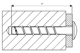 10 Stk. Betonschrauben BSZ-LK Stahl vz. mit Linsenkopf 6 x 60mm