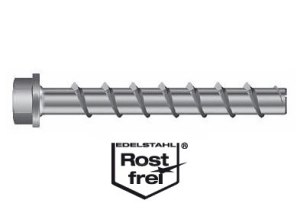 10 Stk. Betonschrauben BSZ in Edelstahl A4 6 x 50mm