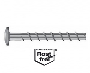 50 Stk. Betonschrauben BSZ-LK in Edelstahl A4 mit Linsenkopf 6 x 60mm 50 Stk. Betonschrauben BSZ-LK in Edelstahl A4 mit Linsenkopf 6 x 60mm
