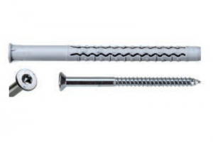10 Stk. Rahmendübel GX-L Nylon mit Senkkopfschraube Edelstahl A4 10 x 140mm