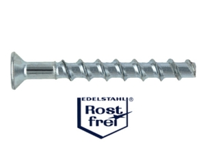 10 Stk. Betonschrauben BSZ-SK in Edelstahl A4 mit Senkkopf 10 x 90mm 10 Stk. Betonschrauben BSZ-SK in Edelstahl A4 mit Senkkopf 10 x 90mm