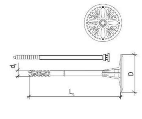 100 Stk. Dämmstoffhalter VH-ST 8 x 175mm