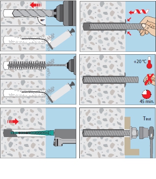 2 Stk. Gewindestange 24 x 350mm