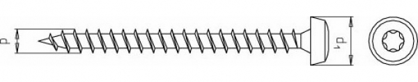 1.000 Stk. Universalschrauben m. Pan-Head 4.5 x 20mm