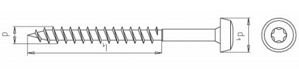 500 Stk. Universalschrauben m. Pan-Head 4.5 x 40mm