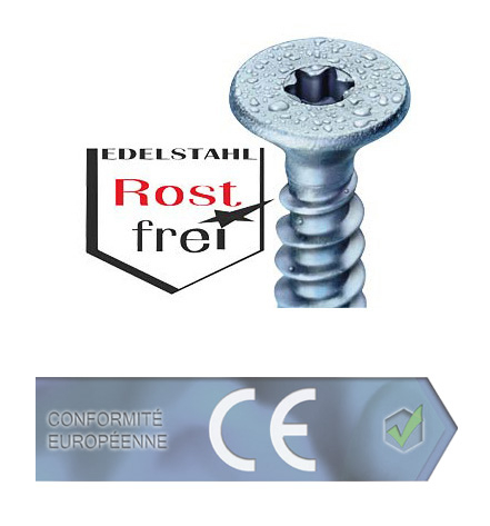 200 St. Universal-Holzschraube in Edelstahl A2 3.0 x 25mm