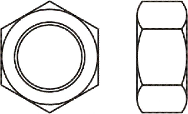 100 Stk. Sechskantmuttern M6 Edelstahl A2
