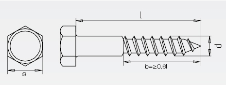 10 Stk. Sechskant-Holzschrauben 8 x 120mm