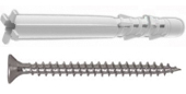 50 Stk. Allzweckdübel Tetrafix XL 6/65 mit Schrauben