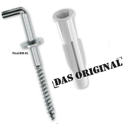 4 Stk. Hakendübel Pirat Bill-XL 8/51 mm