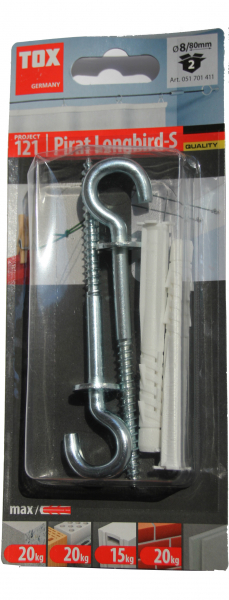 2 Stk. Hakendübel Pirat Longbird-S