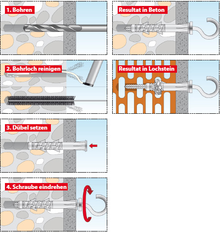 2 Stk. Hakendübel Pirat Longbird-S