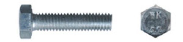 100 Stk. Sechskantkopfschrauben M6 x 40mm Stahl 8.8 verzinkt