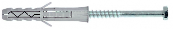 10 Stk. Universaldübel 14 x 80mm mit Sechskantschraube 10 x 140mm