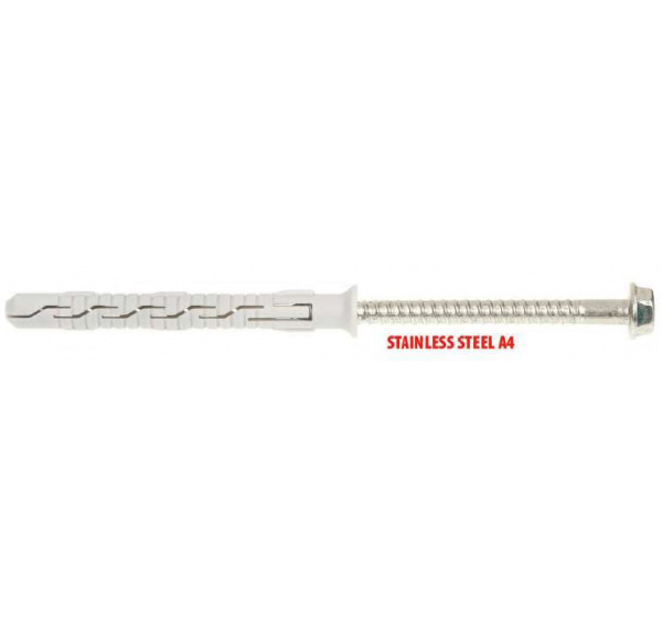 2 Stk. Rahmendübel mit Sechskantschraube KPS-FAST K Edelstahl A4 8 x 100mm