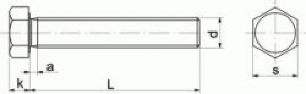 25 Stk. Sechskantkopfschrauben M12 x 40mm Edelstahl A2