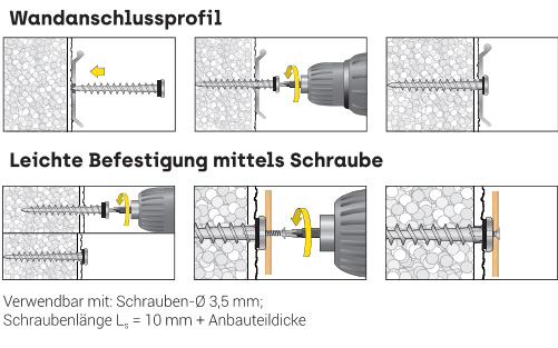 10 Stk. Isolierplattenschraube ISPZ 80mm