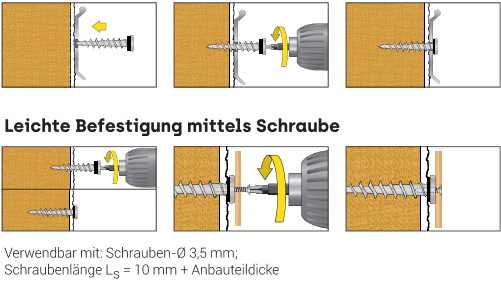 50 Stk. Isolierplattenschraube ISPZ 55mm