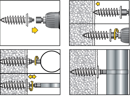 4 Stk. Isolationsdübel IPL 95 DS M8