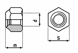 10 Stk. Sicherungsmuttern M6 Edelstahl A2