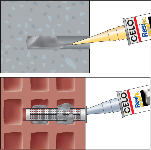 12 Stk. Injektionsmörtel Celo ResiFIX VY 300 SF