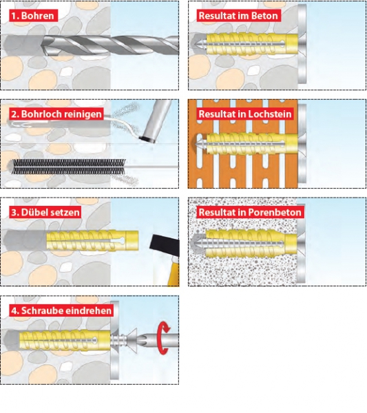 500 Stk. Universal-Metalldübel 8 x 60mm (Gewerbepackung)