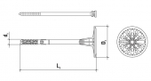 200 Stk. Dämmstoffhalter V-ST 10 x 140mm