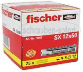 25 Stk. Fischer Spreizdübel SX 12 x 60
